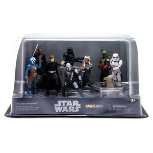 Disney Parks Star Wars The Mandalorian Deluxe Set 9 Figure PVC Playset